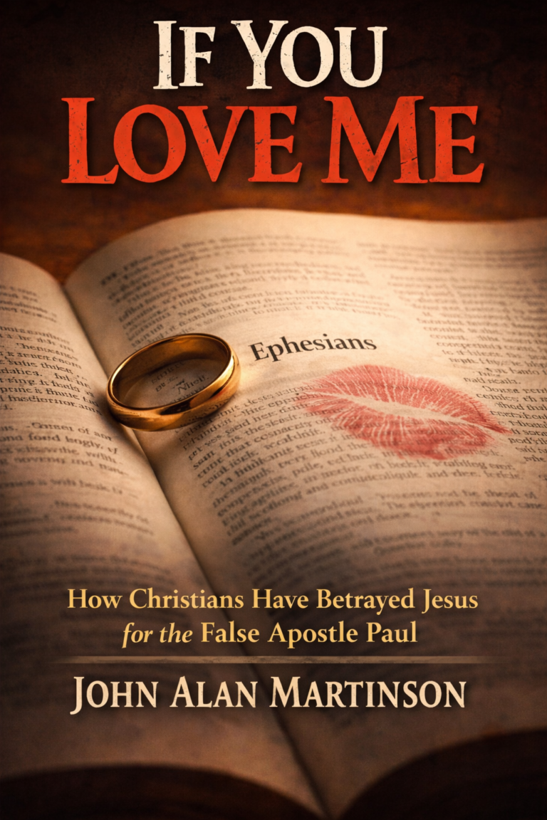 If You Love Me - How Christians Have Betrayed the Jesus for the False Apostle Paul by John Alan Martinson