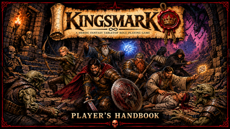 Kingsmark Players Handbook FIRST EDITION Featured Image TTRPG